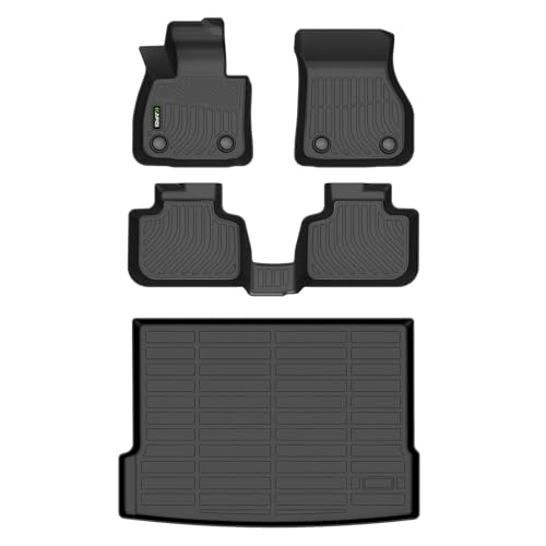 Image of HAFIDI All Weather Floor Mats & Cargo Liner Fit for BMW X2 2023 2022 2021 2020 2019 2018 Car Mats for BMW X2 Floor Liners TPE Anti-Slip Automotive Full Set Custom Accessories - Black