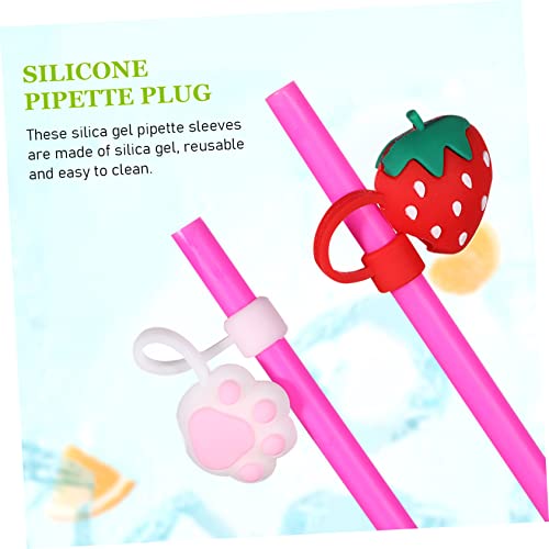 Couvercle de protection paille design cartoon mignon coloré Mobestech - 3