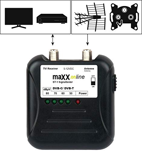 maxx.onLine ST-1 Signal Tester Cable TV DVB-C/DVB-T Analogue / Digital 40-862 MHz - Image 4