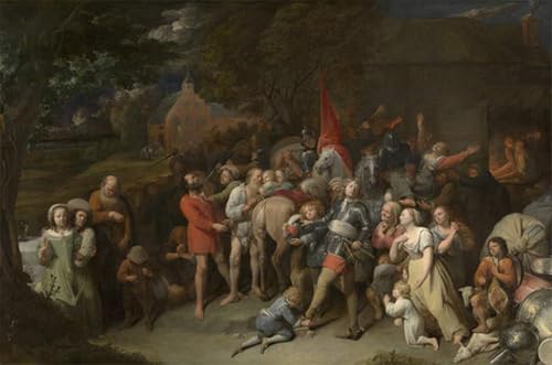 Art Mural Pillage des soldats Ryckaert Poster Graffiti pour Grand Mur Vide