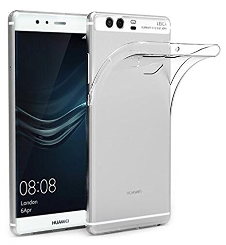 Coque Souple Transparente Pour Huawei P9 Lite - Protection Gel, Design Fantaisie Robe Noire