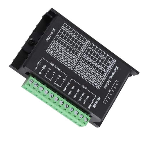 Cocoarm Controlador de Motor Paso a Paso 4A, Puente H Bipolar de Aluminio con 6 Modos de Velocidad de hasta 32 Segmentos para Control de Precisión