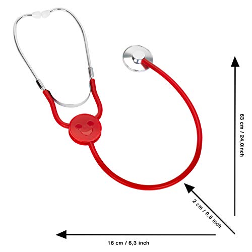 Theo Klein 4608 Metall Stethoskop I Hochwertiges Abhörgerät für Kinder I Verstärkt Herz- und Atemgeräusche I Maße: 63 cm x 16 cm x 2 cm I Spielzeug für Kinder ab 5 Jahren