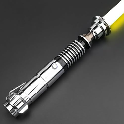 Light Saber Heavy Dueling Light Sabers for Adults- Motion Control Length 46.46in(118cm) Metal Hilt Saber with 16 Sound Fonts 12 Colors Smooth Swing Premium FX Sabers Christmas/Halloween Cosplay