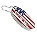 Graphics and More American USA Flag Personalized Custom Floating Keychain Oval Foam Fishing Boat Buoy Key Float