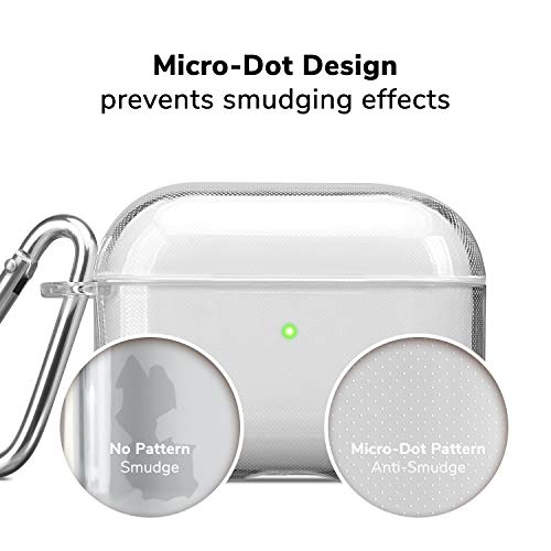 Gmyle Airpods Pro Case Clear, Gmyle Protective Shockproof Case Cover Skins With Keychain Compatible With Apple Airpods Pro 3, Clear [Front Led Visible] #TOP3