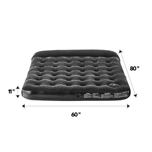 Outbound Queen Air Mattress With Built-In Foot Pump And Pillow | Inflatable Mattress Blow Up Bed | Portable Air-Bed For Camping | Repair Patch, Queen #TOP1
