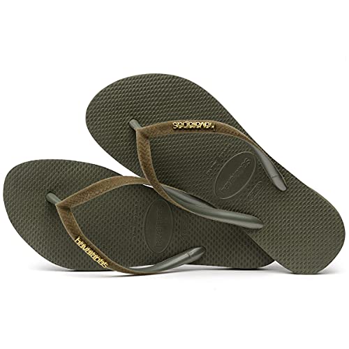Chinelo Slim Velvet, Havaianas, Feminino, Musgo, 41/42