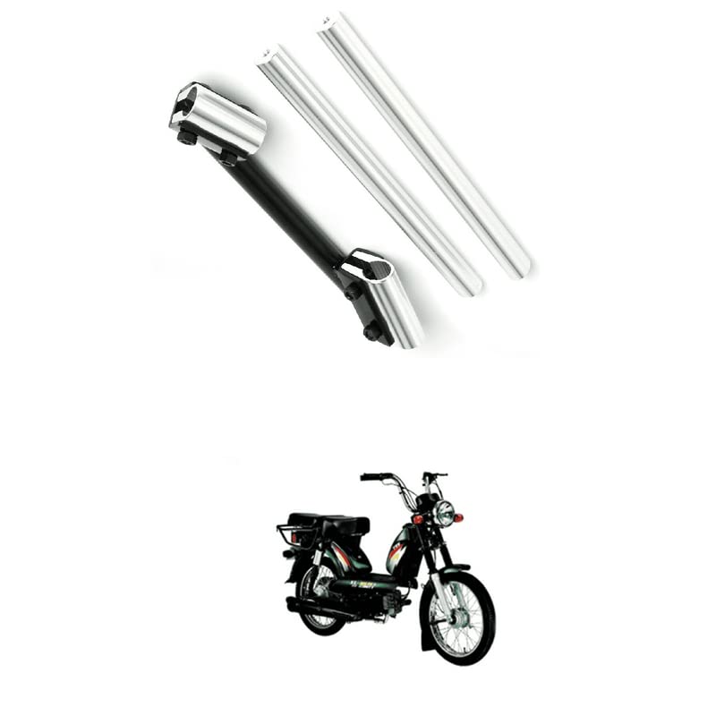 Universal 7/8" 22mm Motorcycle Handlebars bike handle bar unit Bike Handle Bar Stylish Handlebar Pipe/Rod (silver) Comfortable With Lu-na