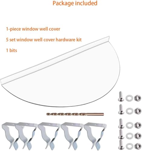 SANDALIM Clear Window Well Covers Outside 41" X 18" by SANDALIM - Image 7
