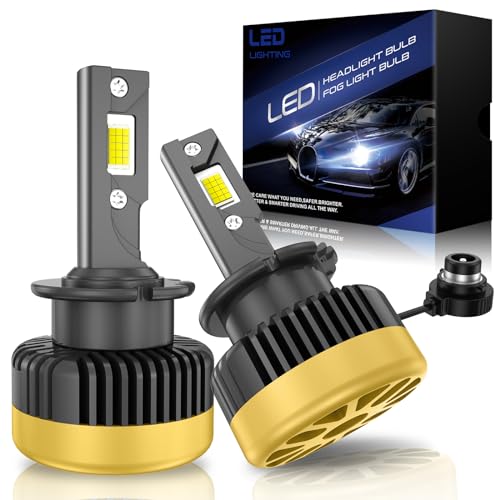 SHINYY Bombillas D4S LED Faros, 2023 Nuevo CANBUS Anti Error 120W 6000K Xenón Blanco Alto Brillo Lámparas LED D4S Kit de Conversión de Luces Altas y Bajas para Auto, Reemplaza Luz OEM Xenón HID, 2PCS