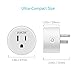 Smart Plug AWOW Mini Smart Socket WiFi Outlet 10A Compatible with Alexa, Google Home and IFTTT, No Hub Required,Remote Control Your Home Appliances from Anywhere, Only Supports 2.4GHz Network(4-Pack)