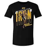 500 LEVEL Michael Chandler UFC Shirt - Michael Chandler Front Kick WHT (Black, XXXX-Large)
