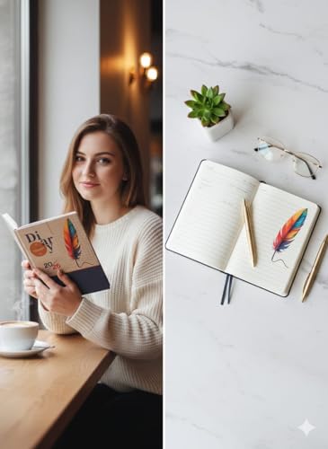Image of TULMAN 2026 Diary Pack of 4 Hardcover Design Everyday Notebooks (23 x18 cm) with 4 Unique Looks, Best for Study Planner, Personal Journal, Business Planning & Stationery Lovers