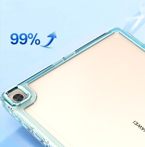 Coque Huawei MatePad T 10s transparente violette pour un usage nomade