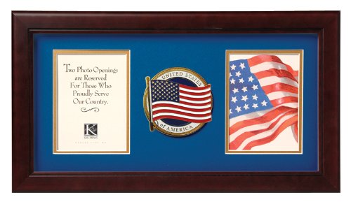 Allied Frame Cadre photo double patriotique Cover