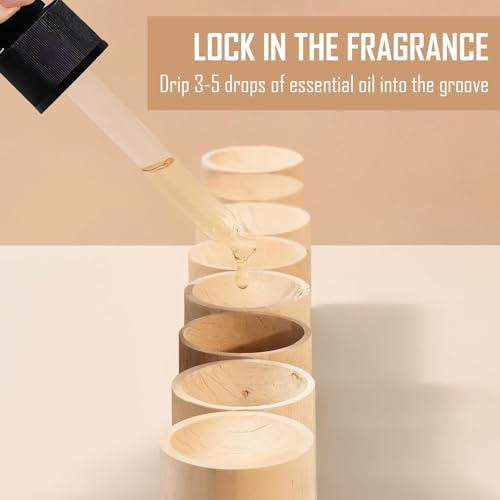 AKONE 10 Stück Mini Diffuser Holz für Ätherische Öle, Klein Aroma Diffusor Holz zum Gegen Mücken, Duftöldiffusoren Raumduft Diffuser Flüchtiges Duftverbreitendes HolzSpeziell für ätherische Öle