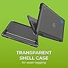 Gumdrop SlimTech Custom Case Fits Dell Chromebook 3120 | 3110 | 3100 (2-in-1) - Lightweight Protection Rubberized Thread on Sides Seamless Asset Tagging Embelishment Friendy for School or Work-Black #3