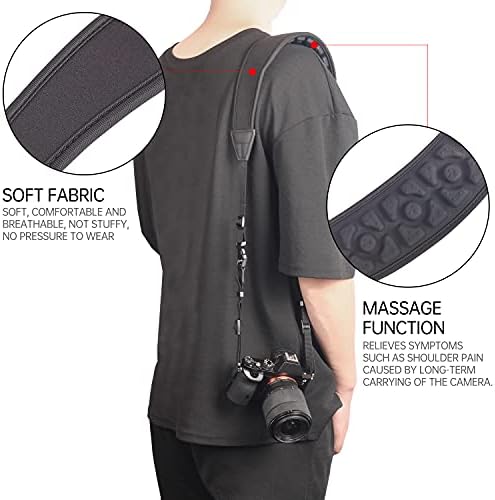 LENSGO SF8 Camera Neck Shoulder Strap Adjustable for Canon Nikon Sony DSLR 1