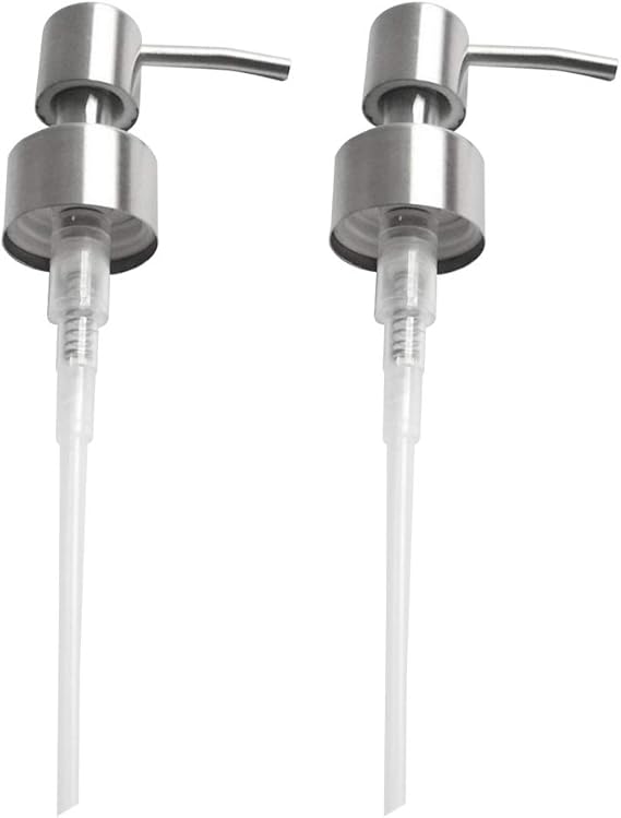 2Pcs Soap Dispenser Pump,304 Stainless Steel Liquid Soap Dispenser