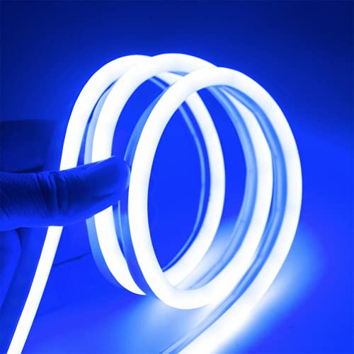 Tira LED flexible 12V azul 5m impermeable ausuky miniatura 1