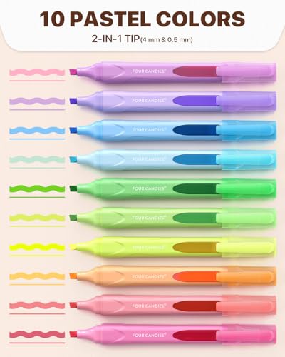 Four Candies Highlighters Assorted Colors（10%CC ID:WX502O386U68） - image 2