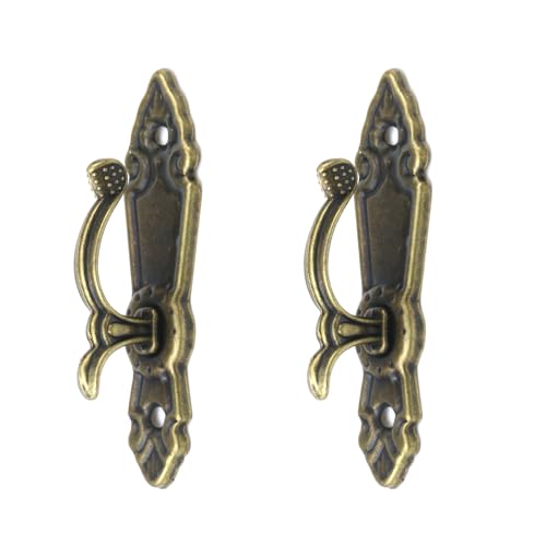 Dnyta 2pcs Curtain Tassel Hooks Curtain Holdbacks Small Tassel Curtain Tieback Hooks Vintage Curtain Hooks Brass Antique Brass Decorative Hook Bronze Decorative Hooks with Screws