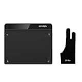 XP-PEN StarG640 Drawing Tablet Digital Graphics Tablet 6x4 Inch Ultrathin Tablet with 8192 Levels Battery-Free Stylus Compatible with Chromebook0& Artist Glove(Size M)