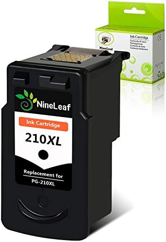 NineLeaf Remanufactured High Yield Ink Cartridge Compatible for Canon PG-210XL PG-210 XL PIXMA iP2700 MX320 MP495 IP2702 MP230 MP240 MP250 MP280 (401 Pages, Ink Level Indicator) (Black,1 Pack)