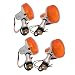 Motorcycle LED Turn Signals Universal Amber Front Rear Turn Signals Indicator Lamps for Suzuki GN125 GN250 HJ125-8