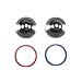 American Standard M962366-0020A Index Button with Hot and Cold Index Rings, Polished Chrome