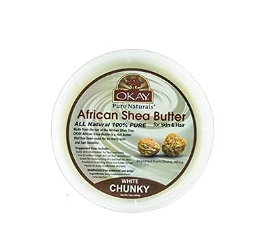 AMAZON - OKAY SHEA BUTTER JAR CHUNKS WHITE 10OZ