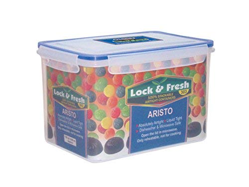 Aristo Plastic Container- 3350 Ml, 1 Piece, Transparent, (22 X 15.5 X 14.5) Cm, Brown (B073354CKX) Amazon Price History, Amazon Price Tracker