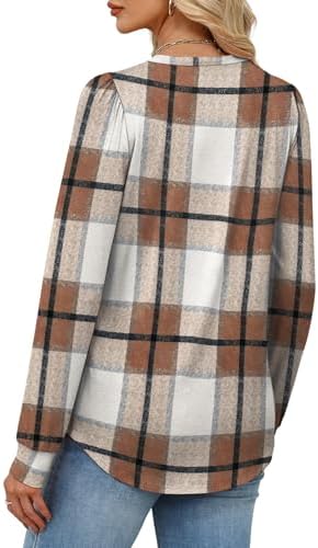 Alaroo Womens Long Sleeve Shirts 2025 Fall Tunic Tops Crewneck Blouses Print - Image 5