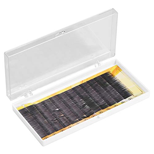 Dioche Eyebrow Extensions, False Eyebrow With Plastic Box, Lash Eyebrow Extensions, Fake Eyebrow Enhancer, Dust Proof And Sanitary 9mm / 10mm / 11mm Black (10mm)