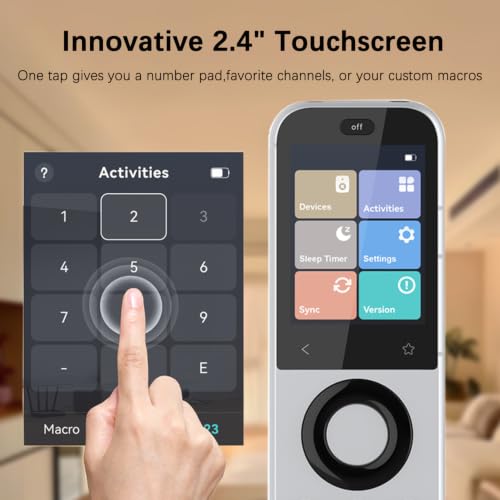 Image of SofaBaton X2 Universal Remote Control,Touchscreen, No Hub&Dock,Only One X2 Remote,2.4G WiFi, Bluetooth, IR, RF, All-in-One Smart Remote with Customize Activities,Numeric Keypad,Sleep Timer
