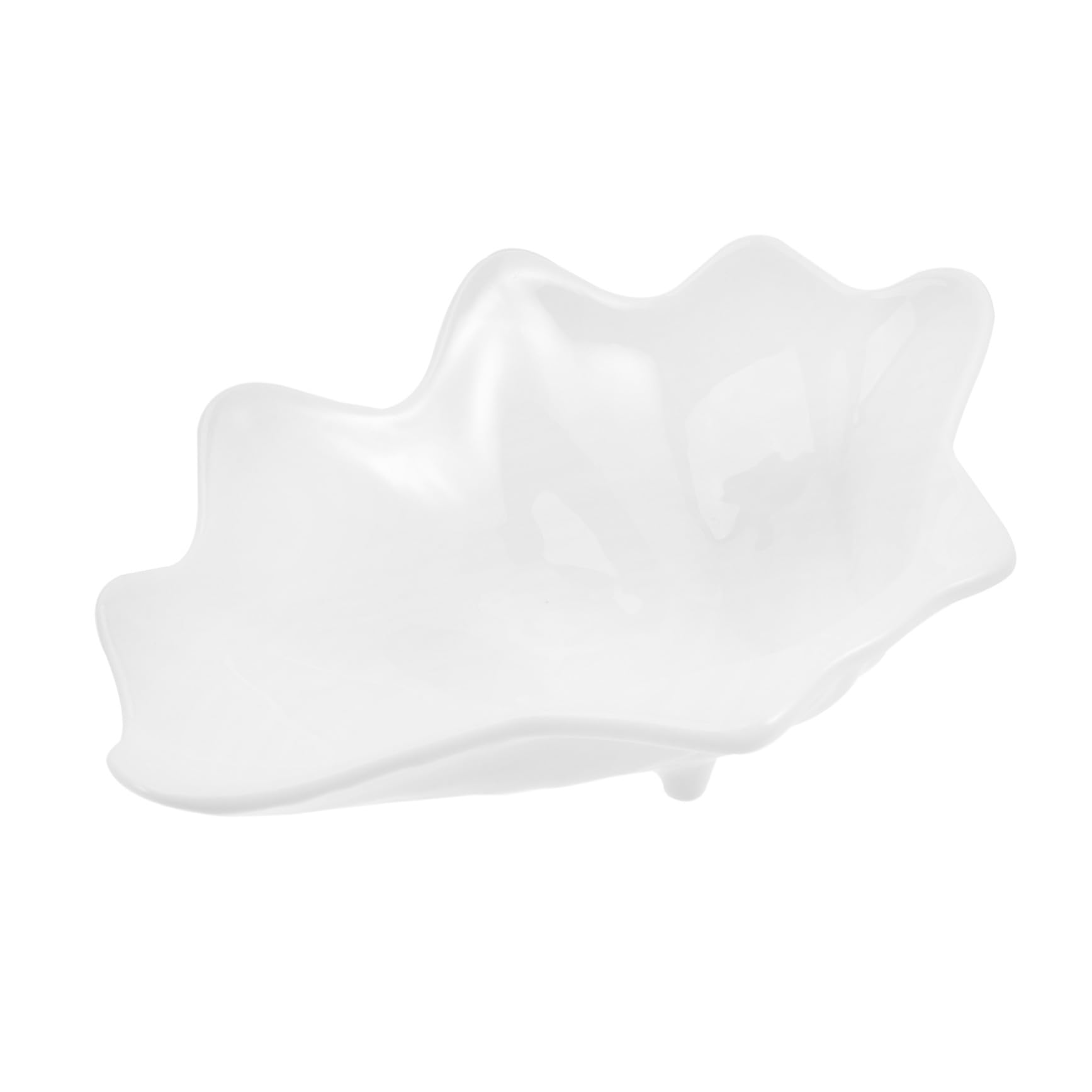 Plat à dessert coquillage en céramique 25 cm au design épuré pour maison raffinée