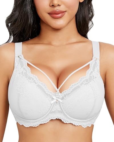 Image of Sexy Lace Bras for Women Plus Size Push Up Bra Full Coverage Underwire Bra