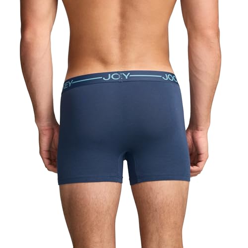 Jockey Men's Underwear Organic Cotton Stretch 4" Trunk - 3 Pack3