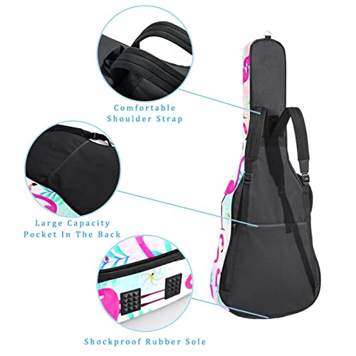 Housse de transport étanche pour guitare avec bandoulière réglable Motif flamant rose jungle palmier feuille floral… - Les Beatles, Paul McCartney, John Lennon, RIngo Starr, George Harrison Housse de transport étanche pour guitare avec bandoulière réglable Motif flamant rose jungle palmier feuille floral… – Image 4