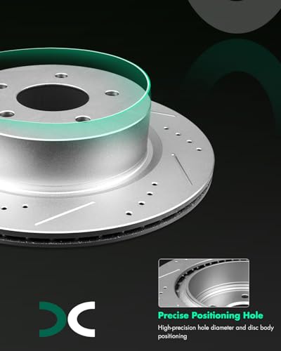 Image of SCITOO Rear 12.11 inch Brake Pads and Rotors Kits Brakes Kits:31387;D905