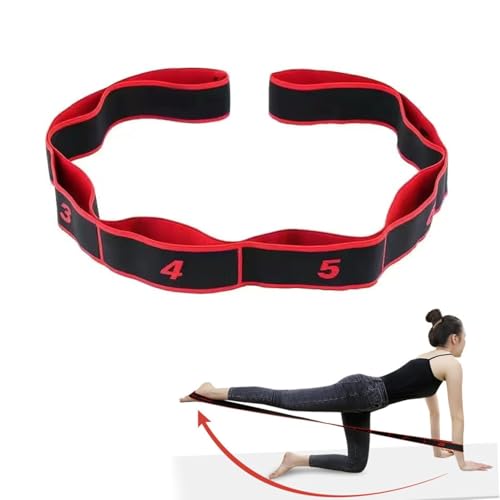 1 Pezzo di Yoga Stretching Belt, Cinghia Yoga, Cintura di Allungamento Yoga, Elastico Fasce di Resistenza, Cinghia Elastica per Yoga, per Yoga, Pilates, Allenamento di Danza, Fitness