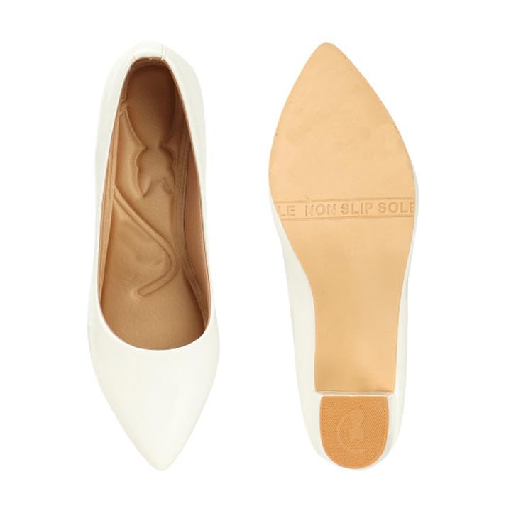 Image of Women Block Heel Pumps | Comfortable Office Wear Heels | Stylish Slip-On Casual Heels for Women