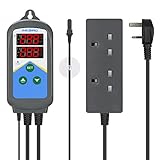 Inkbird ITC-306T Aquarium Heater Thermostat Temperature Controller Fish Tank Heater Thermostat with Dual Heating Control/Dual Time Cycle Setting/Submersible Probe, 100~240V
