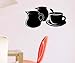 Produktbild Wandtattoo Kaffee Kanne Dose Küche Tattoo Wand Sticker Wandbild Aufkleber 5Q634, Farbe:Braun Matt;Breite vom Motiv:40cm