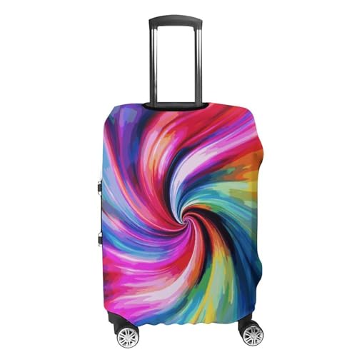 Carry on Luggage Cover Colorful Tie Dye Suitcase Covers for Luggages Tsa Approved Travel Luggage Sleeve Protector Elastic Suitcase Protector Anti-Scratch Washable Fits 19-30 Inch Case -M4