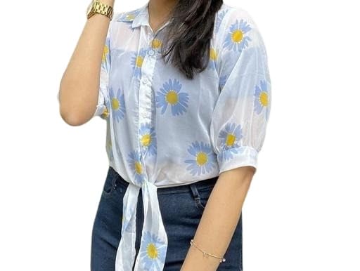emeros Women's Crepe Charvie Top Shirt| Comfortable, Breathable, Lightweight, Skin Friendly|SL_136-picture-6