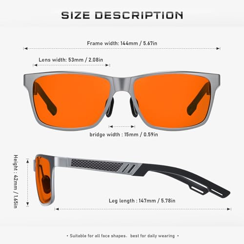 Image of Blue Light Blocking Glasses Metal Frame for Men /Woman Gaming Computer Screen Glasses