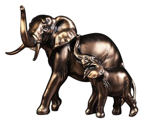 Statues d'éléphants de table RLKHXBS en résine pour décoration de salon