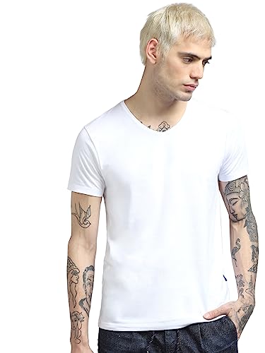 Image of JACK & JONES Men's Striped Slim Fit Crew Neck T-Shirt